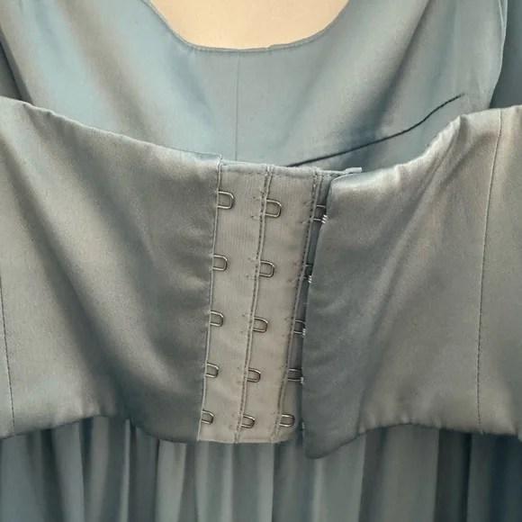 Cinq a sept silk baby blue tiered dress - Picture 9 of 9